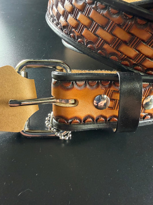 Basket weave belt