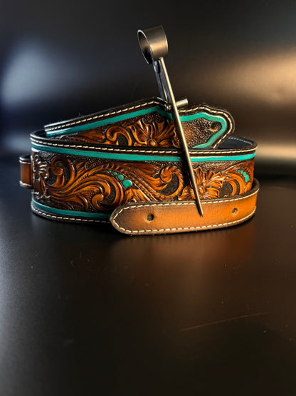 Floral guitar strap