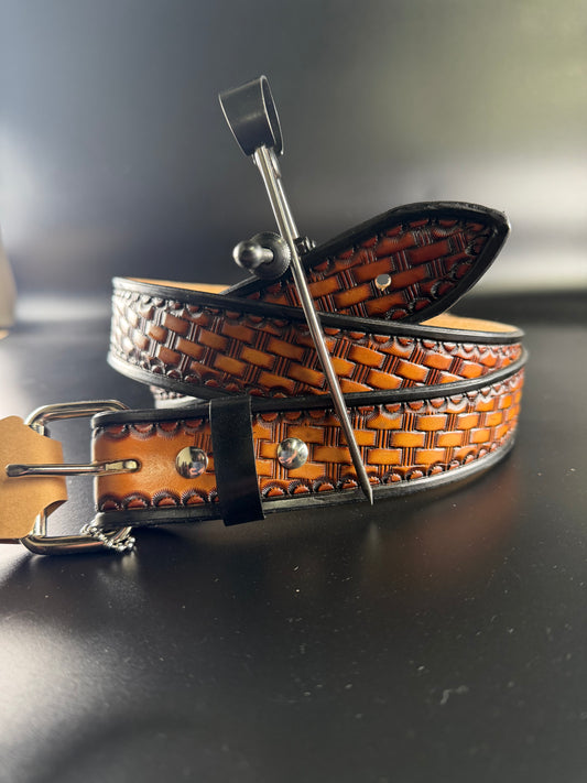 Basket weave belt