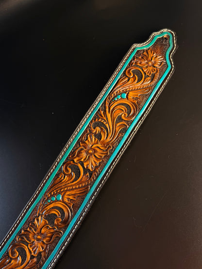 Floral guitar strap
