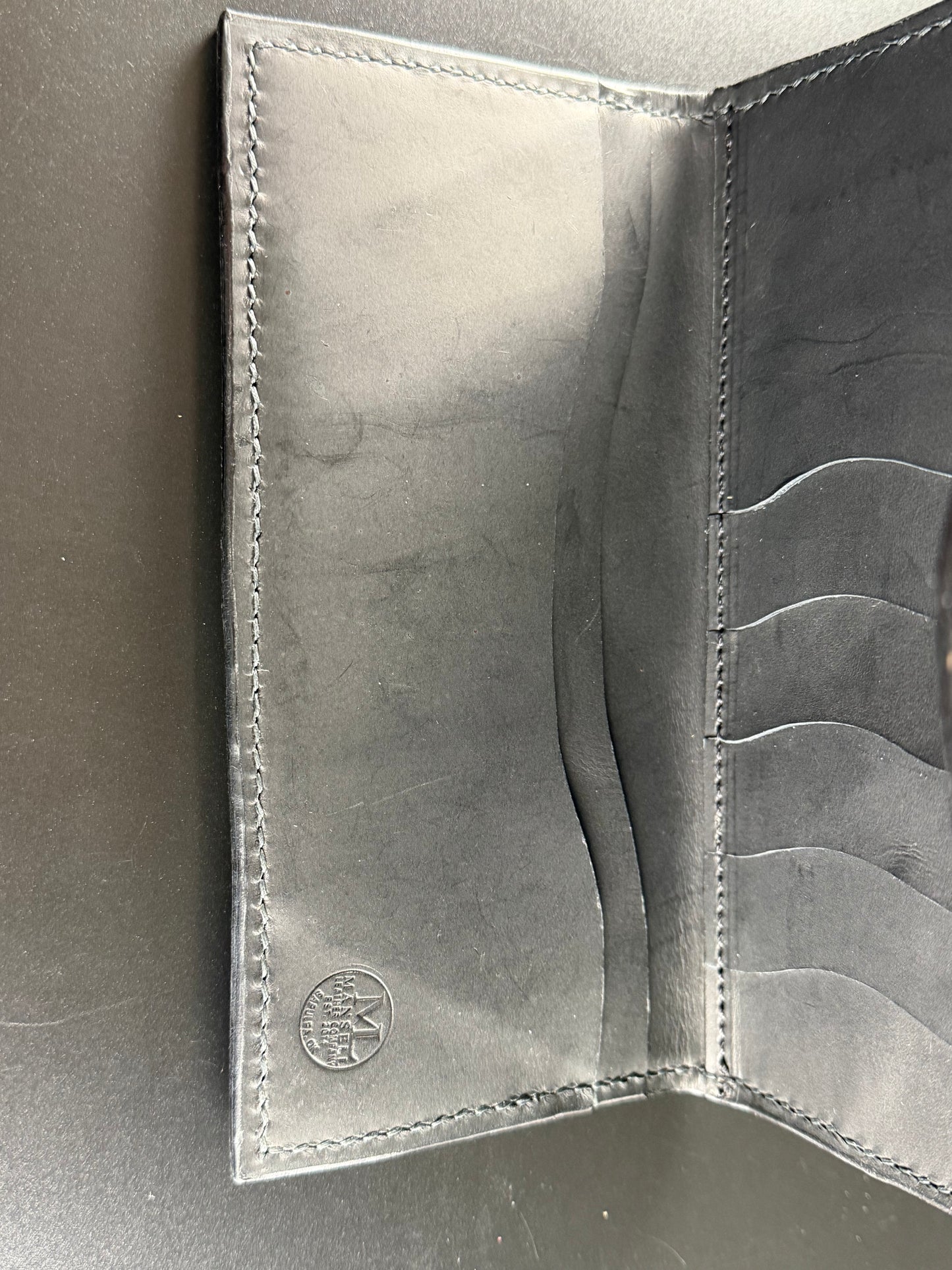 Leather floral ladies wallet