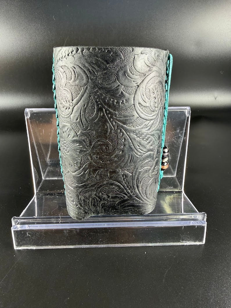Embossed Leather Can Sleeve