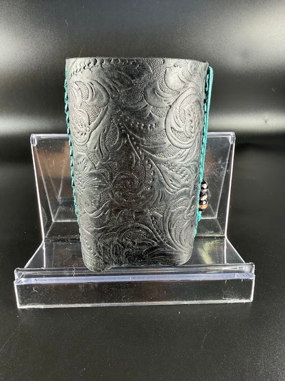 Embossed Leather Can Sleeve