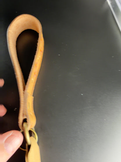 hand tooled leather wristlet